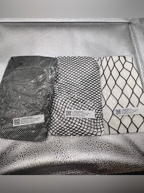 Black Fishnet stockings - Set of 3